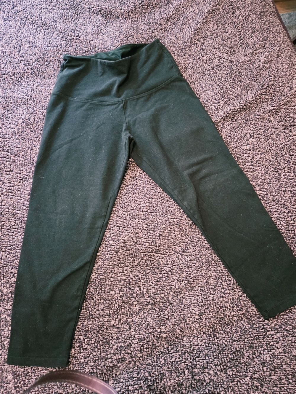 Ruby Ribbon High-Waist Black Leggings Sz Med